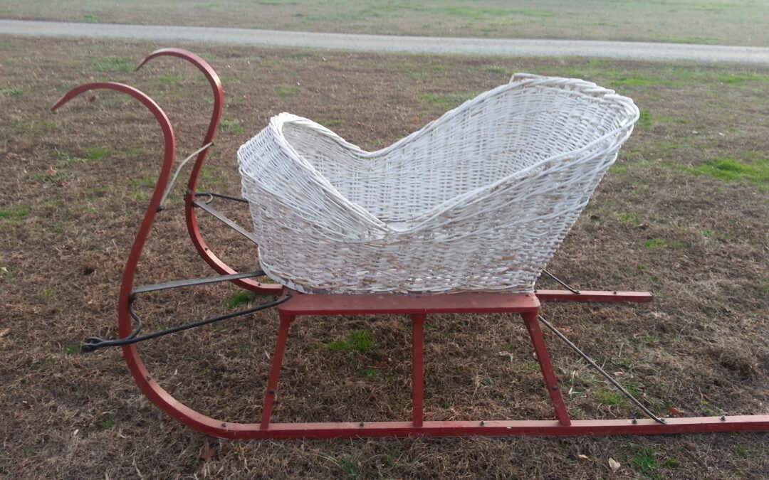Wicker Sleigh Gifted to Middlesex County Museum