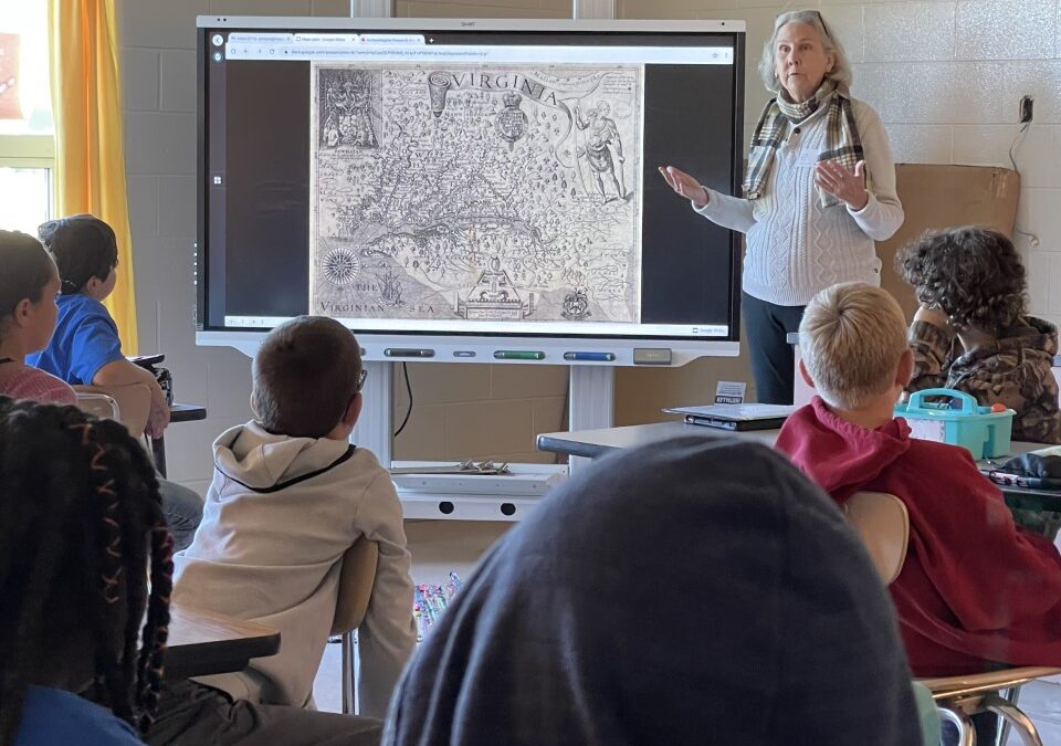 Archaeologist speaks at Middlesex Elementary School